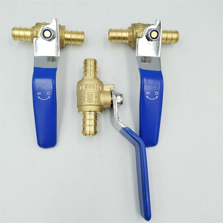 gas water ball valve supplier Lead free PEX X PEX 1/2 in. brass 3/4