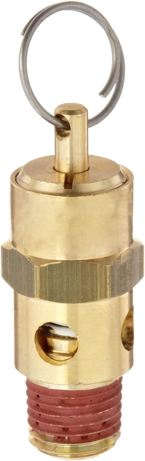 Control Devices Brass  Safety Valve 125 psi Set Pressure 1/4