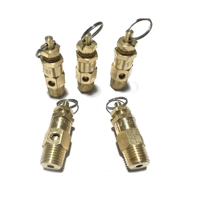 Control Devices Brass  Safety Valve 125 psi Set Pressure 1/4