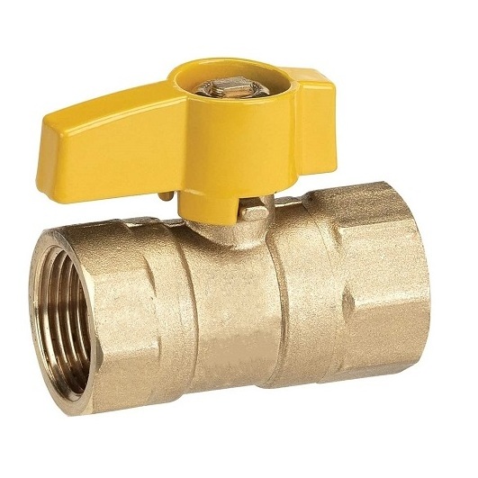 Lead-Free Forged Brass Air Compressor In-Line Ball Shut Off Valve, Quarter Turn, 1/4