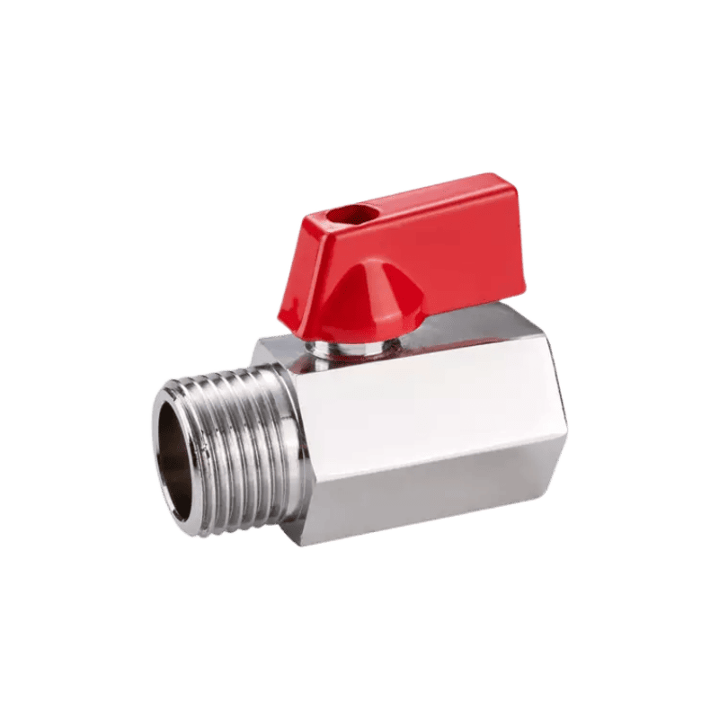 Lead Free Brass Mini Ball Valve Shut Off Switch 1/4 inch Compression by 1/4 Compression Fitting