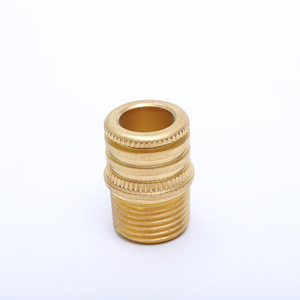 Metal 3/8 Tube Insertion Threaded  1/4" Female Fitting Knurled knurling brass insert metal for seal