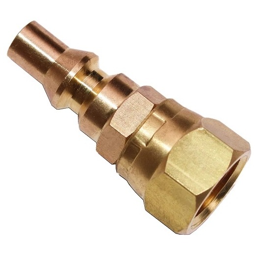 1/4'' RV Propane Quick Connect Fittings for Connecting Low Pressure Gas Appliance Heater Grill Fire Pit and RV Quick Connect