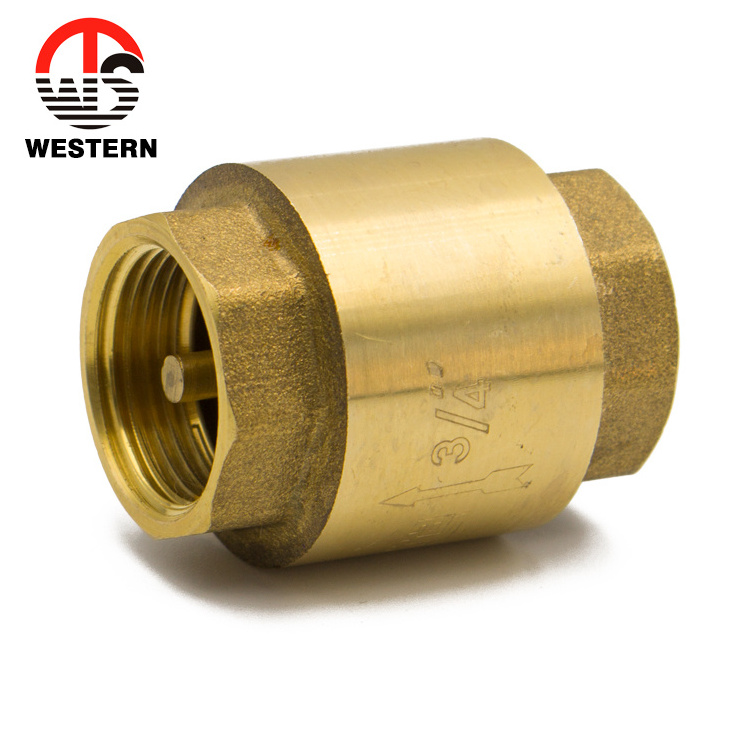 Pvc Spindle Threaded Brass 2 Two Way High Pressure Vertical Spring Water Sanitary Check Valve 1/2-4 Inch