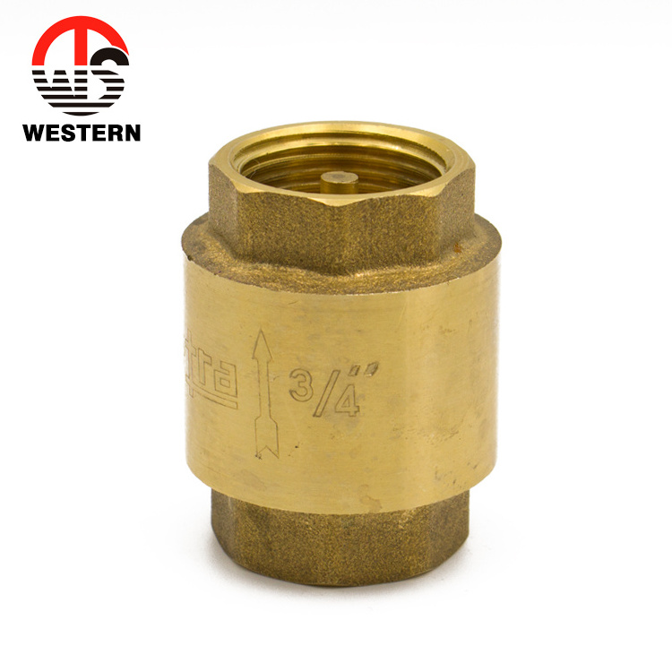 Pvc Spindle Threaded Brass 2 Two Way High Pressure Vertical Spring Water Sanitary Check Valve 1/2-4 Inch