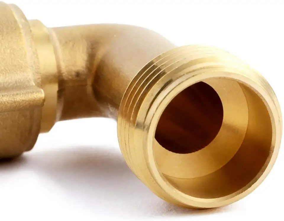 Garden Hose Connector 90 Degree Brass Garden Hose Elbow Solid Brass Adapter