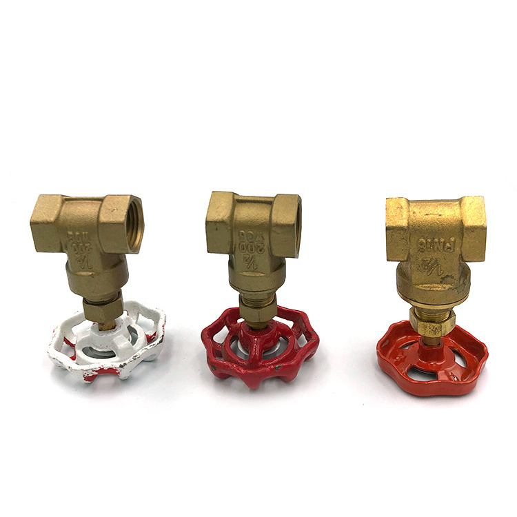 1/2 to 4 inch female x female NPT threaded forging brass gate valve drain valves for commercial cooker