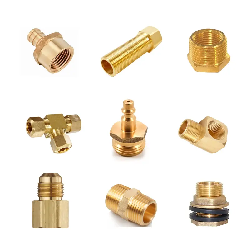 1/2 to 3/8 Reducer, 3/8 to 1/2 RV Faucet Adapter Brass Compression Fitting Faucet Supply Line Adapter for Plumbing Water Hose