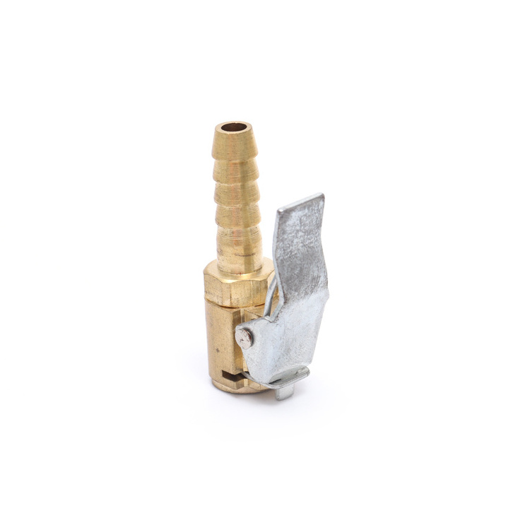 Car Tire Air Chuck Inflator Pump Valve Connector Clip-on Adapter Car Brass 8mm Tyre Wheel Valve For Inflatable Pump Dropship