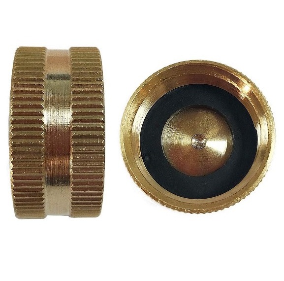 Brass Hose End Garden Hose Connector Brass Cap 3/4