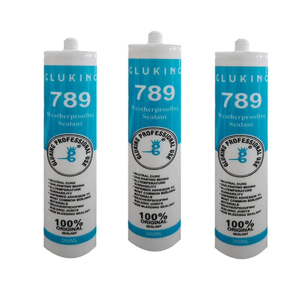 300ml Clear 789 Silicone Sealant Good Manufacture Rtv Gp Acetic Silicone Sealant Weather Resistant Silicon