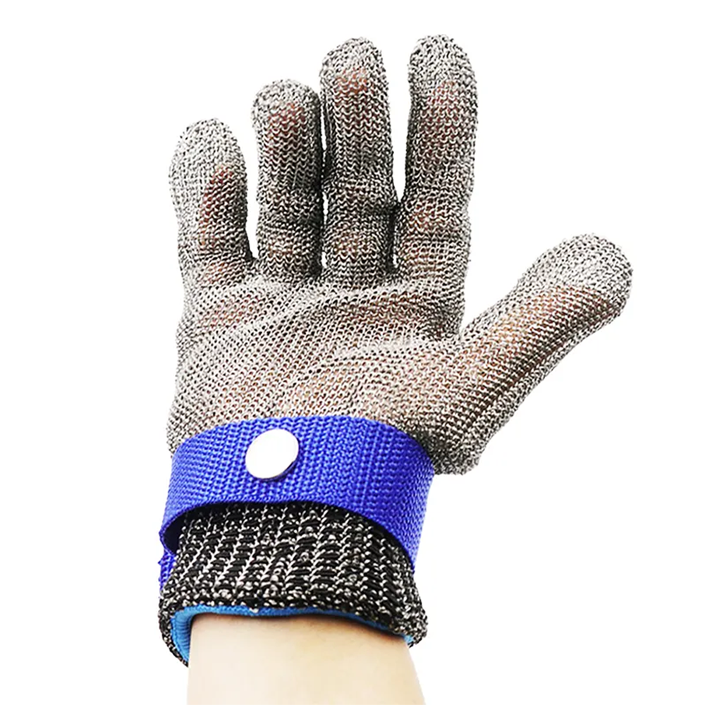 ANSI A9 Butcher anti cut stainless steel wire Protective Knife metal Hand Cut Resistant Wire Mesh Work safety gloves level 5