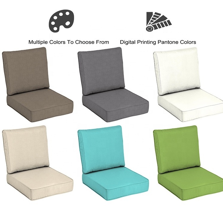 Latest replacement cushion covers for patio furniture chair cushions indoor rectangle foam