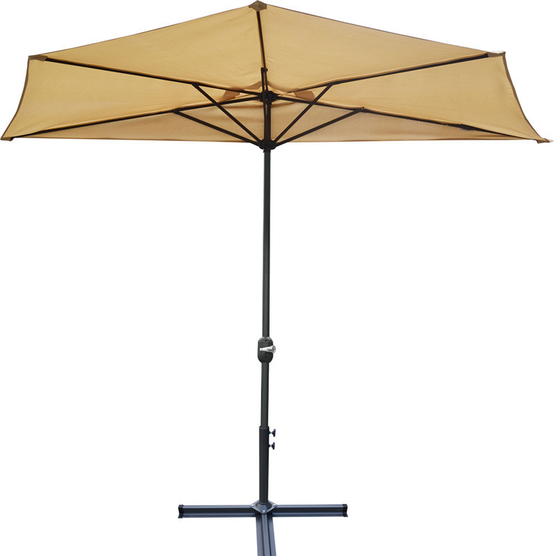 Wesunny Round Outdoor Half Wall Balcony Umbrella