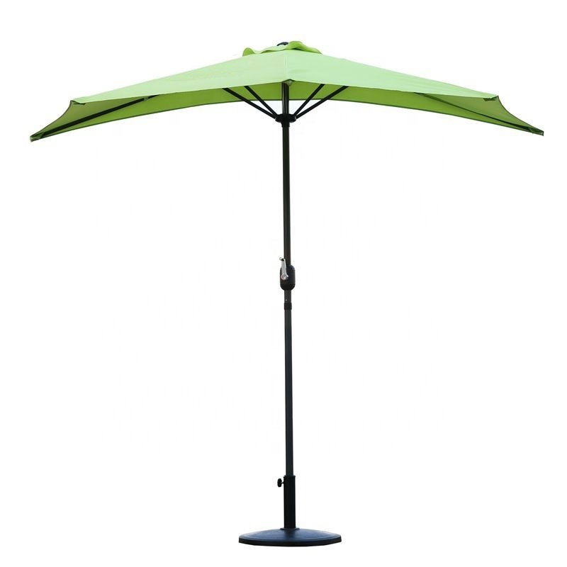 Waterproof Polyester Outdoor Half Round Wall Umbrella For Balcony