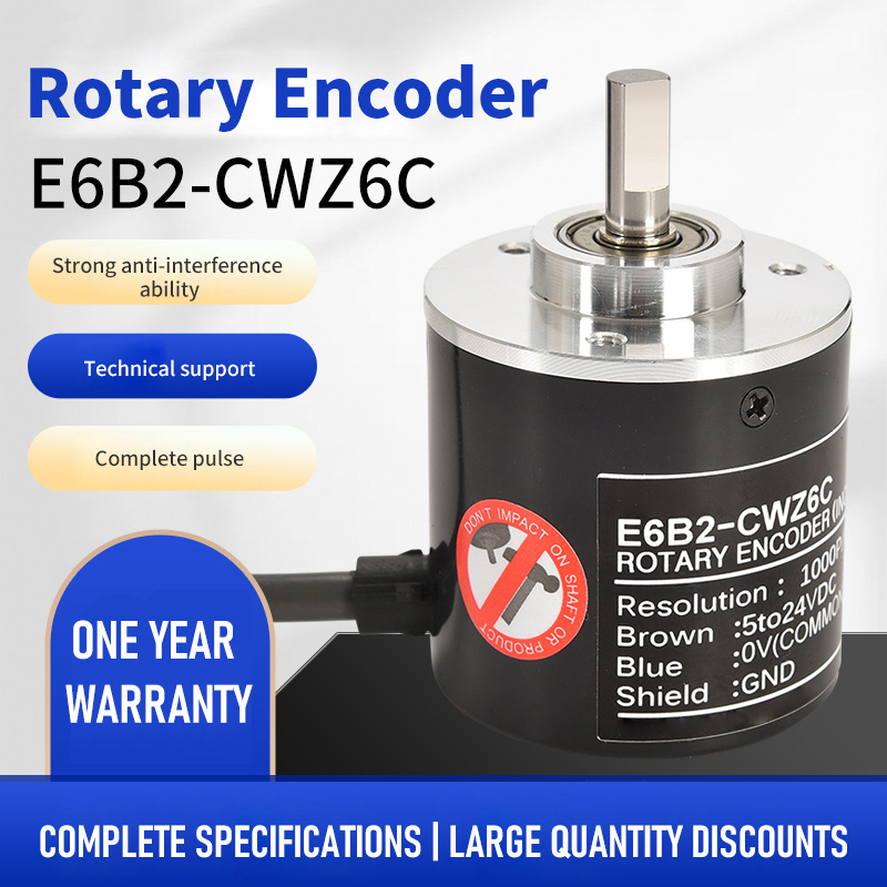 E6B2 CWZ5B 100PR incremental rotary encoder E6B2-CWZ5B 1800PR 10P/R 2500P/R PNP 12-24VDC new photoelectric rotary encoder