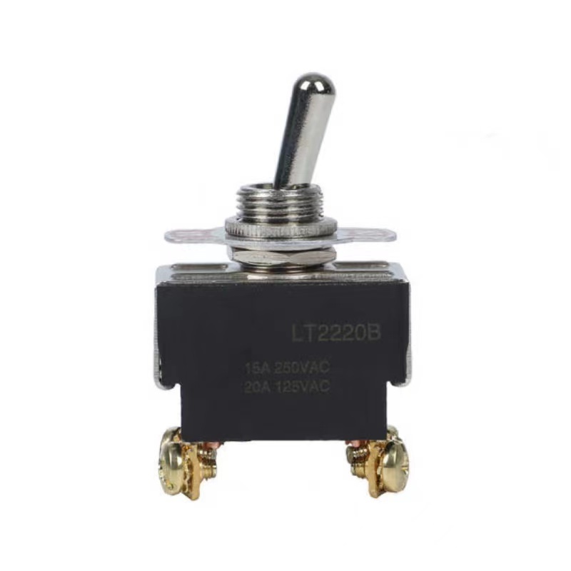 ON-ON ON-OFF Function Spring Return Toggle Switch 15A 250VAC Automotive 3 way On Off Momentary Toggle Switch