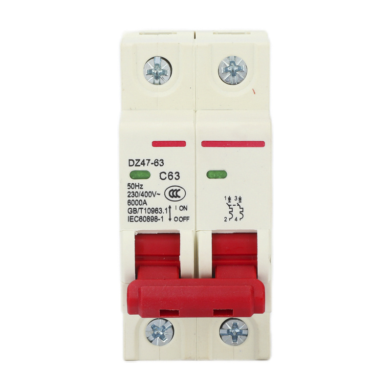 DZ47-63 DC solar mini MCB 1P 1 Pole 1A 2A 3A 4A 6A 10A 16A 20A 25A 32A 40A 50A 63A miniature circuit breaker for pv system