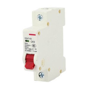 DZ47-63 DC solar mini MCB 1P 1 Pole 1A 2A 3A 4A 6A 10A 16A 20A 25A 32A 40A 50A 63A miniature circuit breaker for pv system