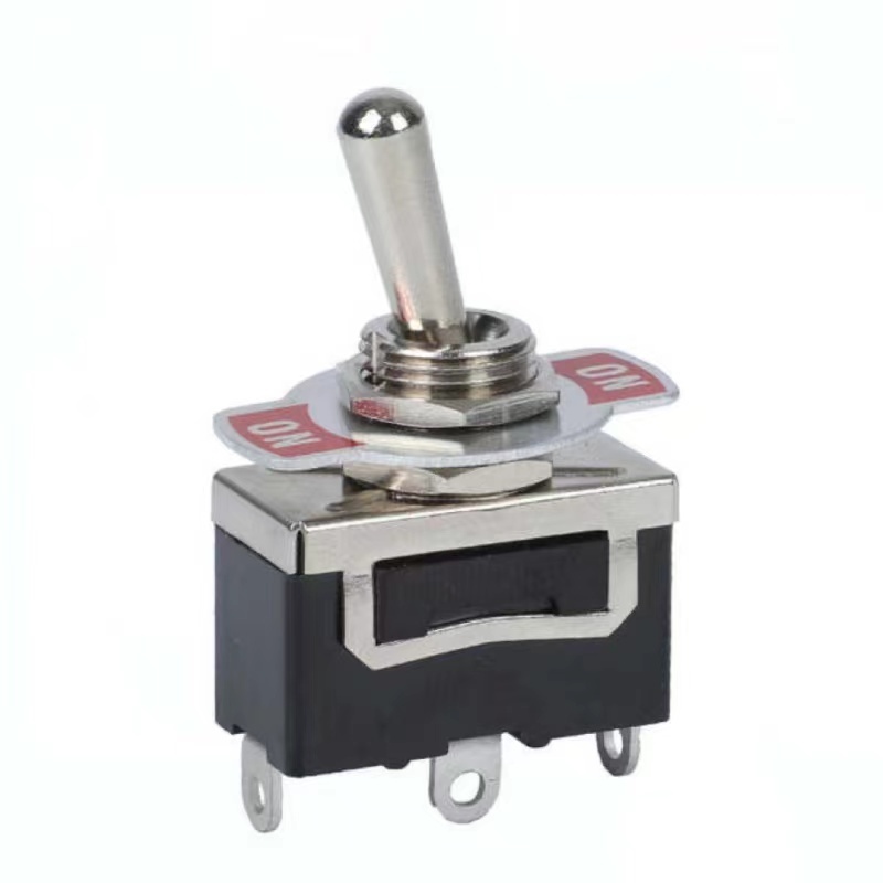 Factory Supply Metal Toggle Switch ON-OFF 15A 250VAC Brown Bakelite Botton 2 Pin Solder Terminal Toggle Switch