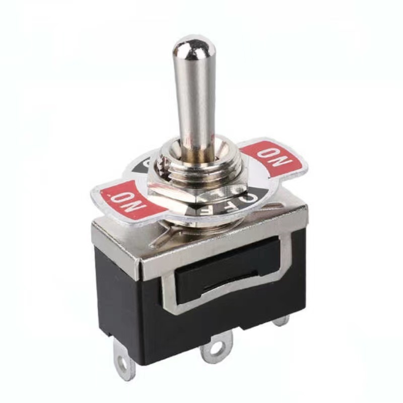 Toggle switches IP67 single pole on-off-on auto reset 3 pin 12v solder terminal momentary toggle switch