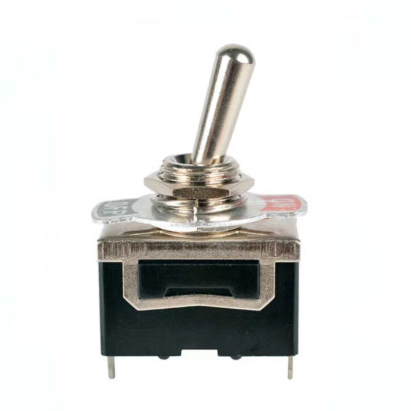 Factory Supply Metal Toggle Switch ON-OFF 15A 250VAC Brown Bakelite Botton 2 Pin Solder Terminal Toggle Switch