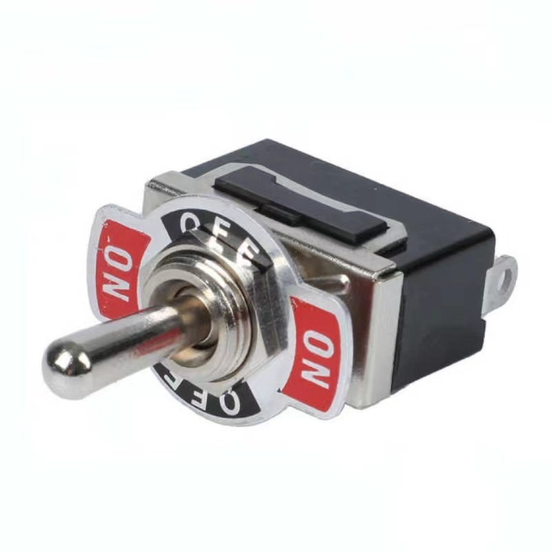 Toggle switches IP67 single pole on-off-on auto reset 3 pin 12v solder terminal momentary toggle switch