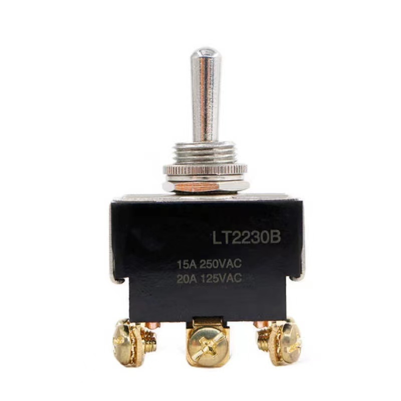 Factory direct 6 pin ip66 ip67 waterproof 3way reset momentary ON-OFF-ON toggle switch with solder terminals and handle