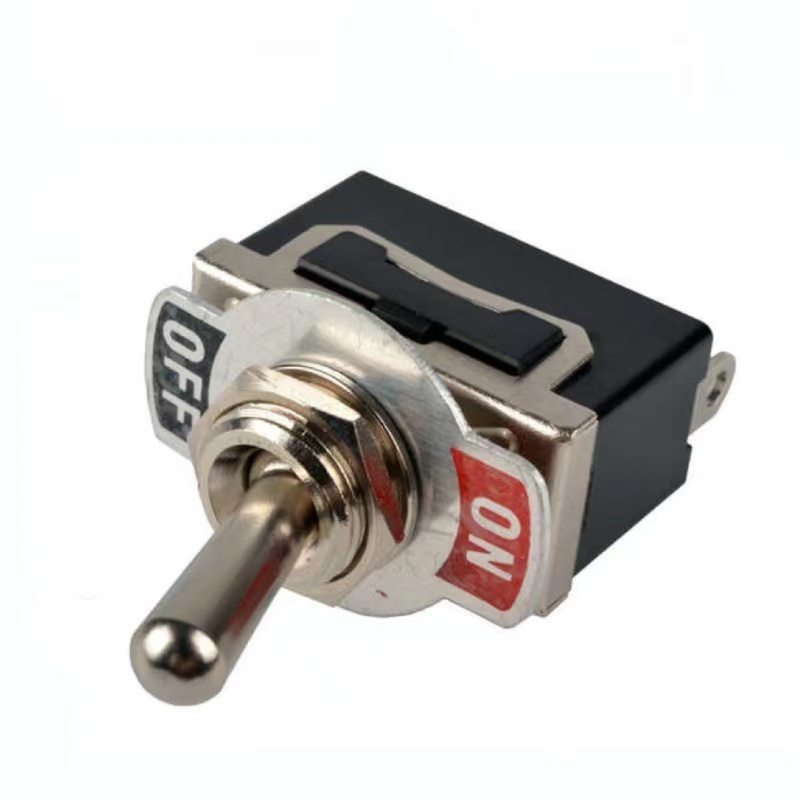 Factory Supply Metal Toggle Switch ON-OFF 15A 250VAC Brown Bakelite Botton 2 Pin Solder Terminal Toggle Switch