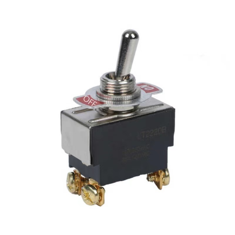 ON-ON ON-OFF Function Spring Return Toggle Switch 15A 250VAC Automotive 3 way On Off Momentary Toggle Switch