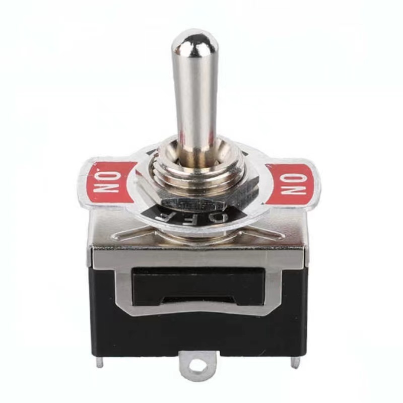 Toggle switches IP67 single pole on-off-on auto reset 3 pin 12v solder terminal momentary toggle switch