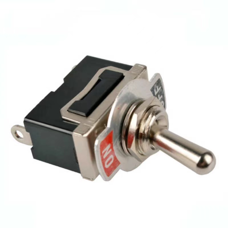 Factory Supply Metal Toggle Switch ON-OFF 15A 250VAC Brown Bakelite Botton 2 Pin Solder Terminal Toggle Switch