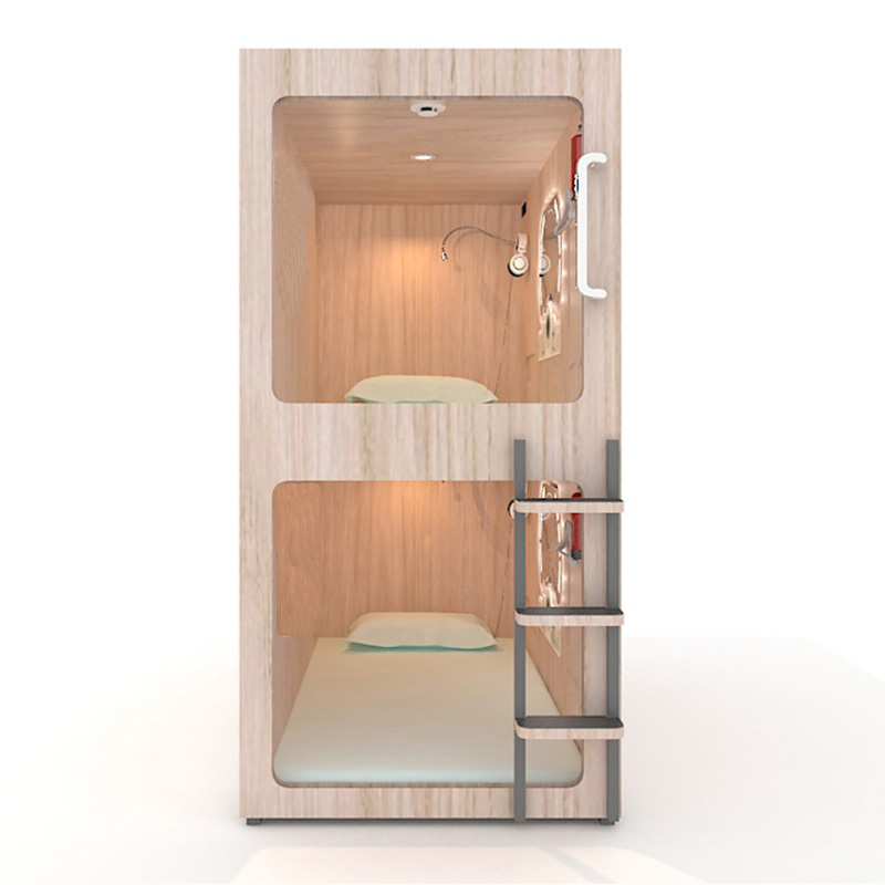 High quality capsule bed sleeping pods vertical double bed