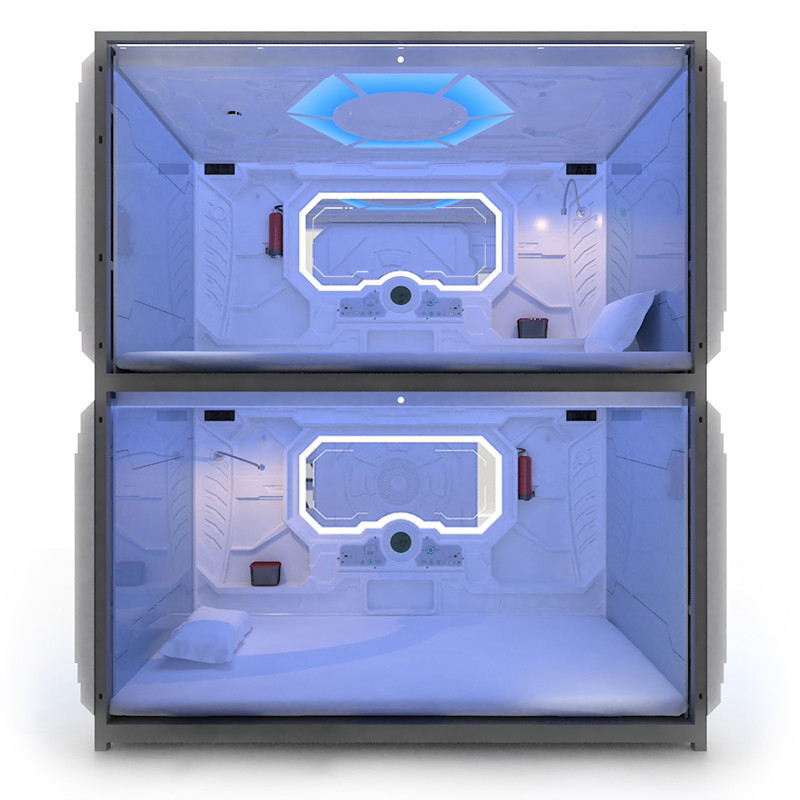 sleeping soundproof capsule bed hotel bunk bed in Beds