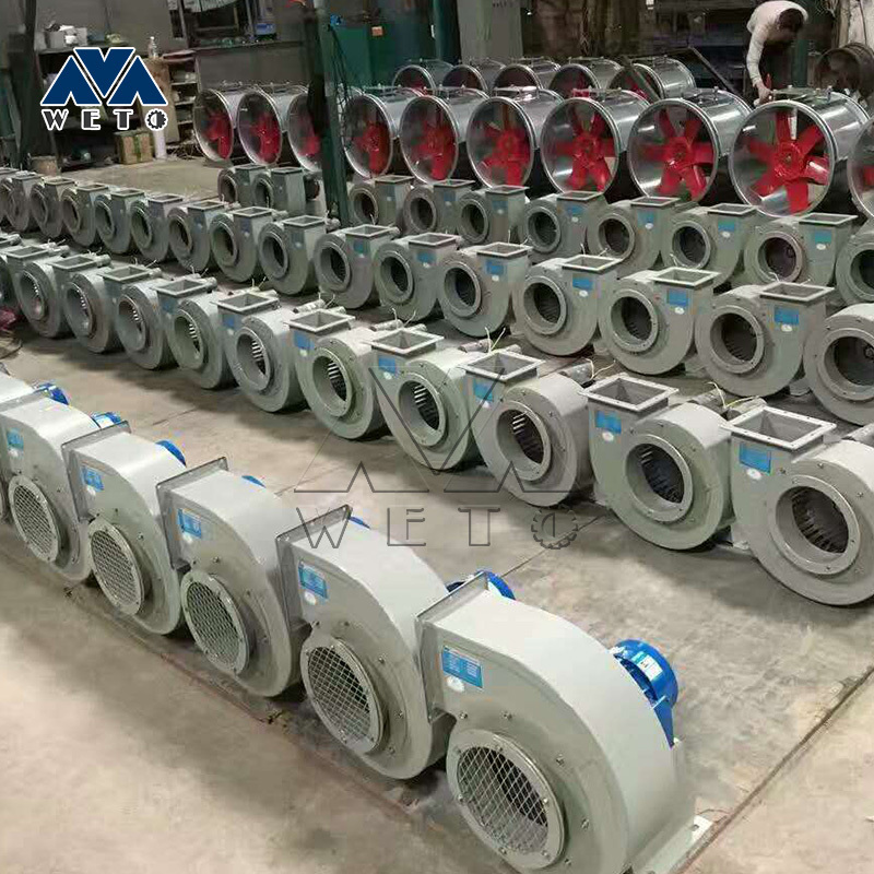 Single suction sawdust gasification power generation centrifugal blower fan