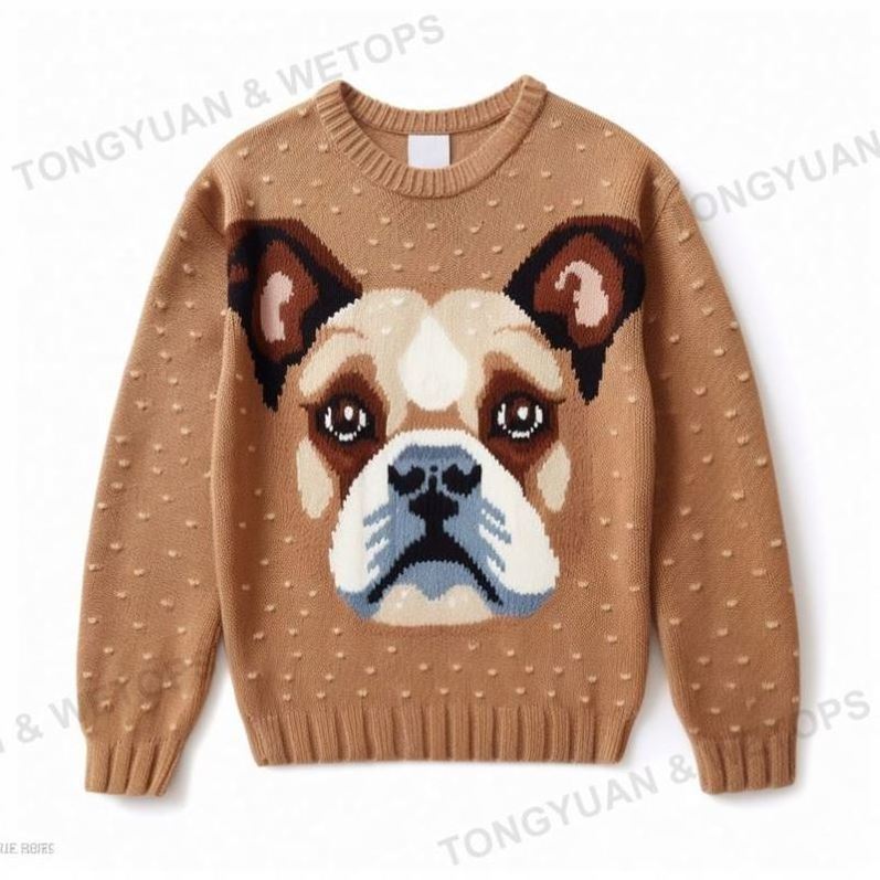 Cardigans Sweater 100% Cotton Fabric Women Pet Dog Cashmere Mohair Custom Knit Pullover For Ladies Wool Plus Size Sweaters