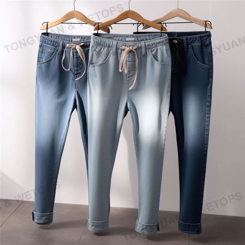 Custom Pants Women's Jeans High Quality Stretchy Denim Pants Casual Retro Washed Elastic Pencil Trousers