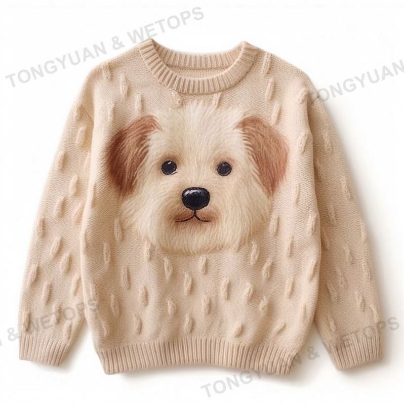 Cardigans Sweater 100% Cotton Fabric Women Pet Dog Cashmere Mohair Custom Knit Pullover For Ladies Wool Plus Size Sweaters