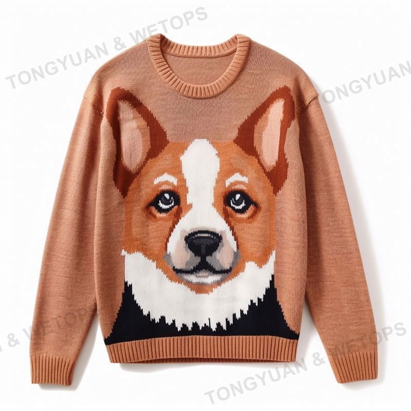 Cardigans Sweater 100% Cotton Fabric Women Pet Dog Cashmere Mohair Custom Knit Pullover For Ladies Wool Plus Size Sweaters