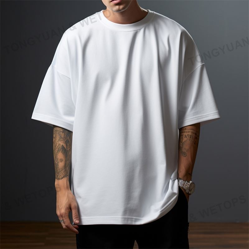 Clothing Factories In China Plus Size Mens Shirts T-shirts Cotton 100% Thick Custom Oem DTG Logo Blank Heavy Weight T Shirt