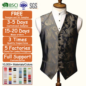 2023 Wholesale Formal Mens Vest Elegant Solid Color Plus Size Suit Vest