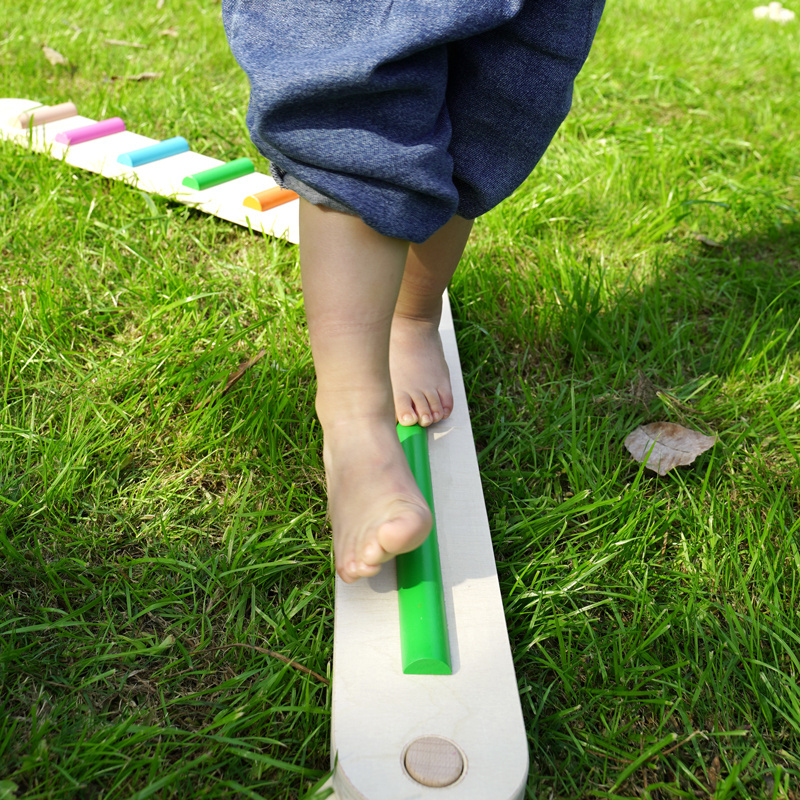 Children's Adjustable Foldable Balance Touch Panel Blocks Sensory Balance Beams Indoor Gymnastics Toy For Montessori Kids