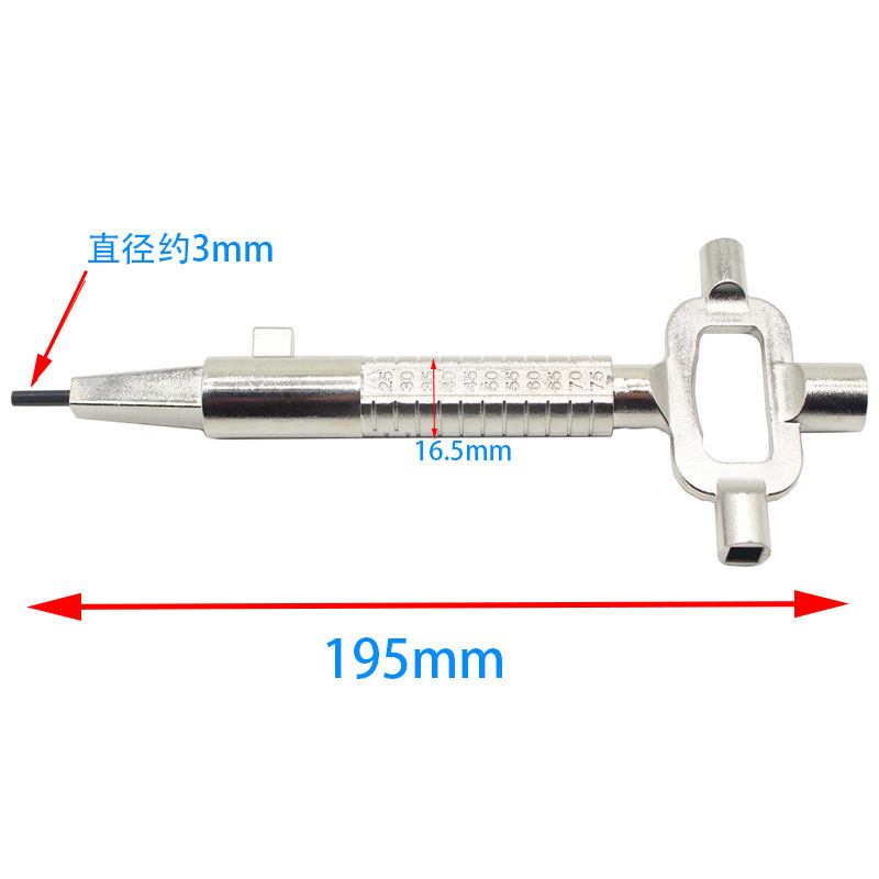 Locksmith Tool Key Multi Purpose Cylinder Gauge Cam Turner Spindle Turner Locksmith Tools Lock Pick