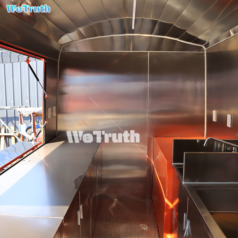 Wetruth Hot dog Barbecue mobile food cart Citroen Electric food truck with ice cream machine