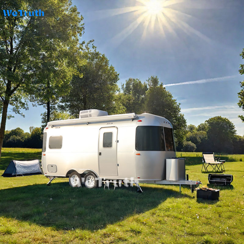 Outdoor wetruth Aluminium travel trailers legal registration Off Road Camper Stainless Steel camp let trailer for sale