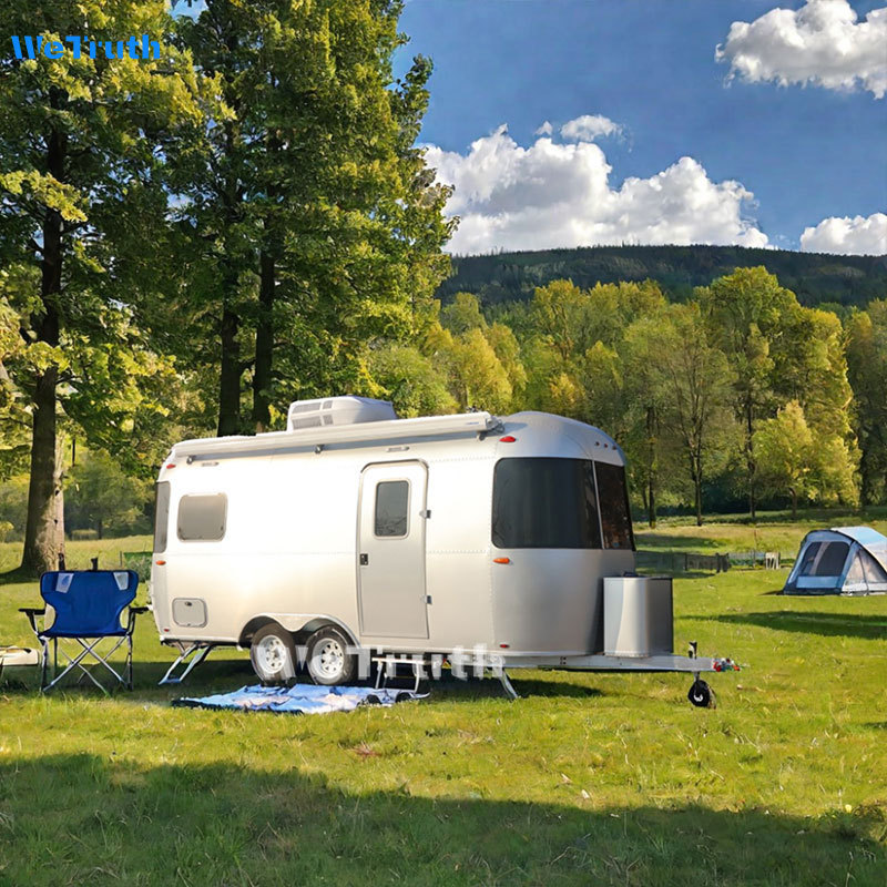 Outdoor wetruth Aluminium travel trailers legal registration Off Road Camper Stainless Steel camp let trailer for sale