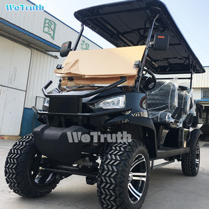 WeTruth Electric Lifted Golf Cart 2 4 6 8 Seats 4x4 Gas Off Road Club Car for Sale Blue black Custom Free Design