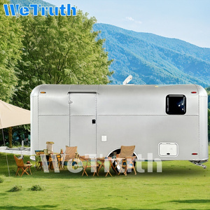 Aluminum Travel Trailer pass inspection motorhome caravan enclosed truck camper travel caravan car with toilet