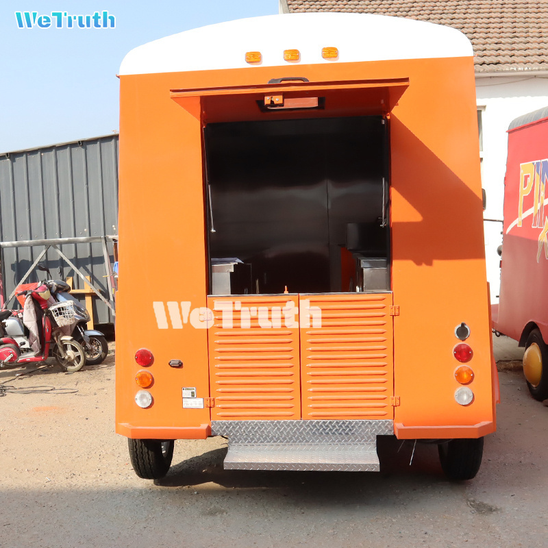 Wetruth Hot dog Barbecue mobile food cart Citroen Electric food truck with ice cream machine