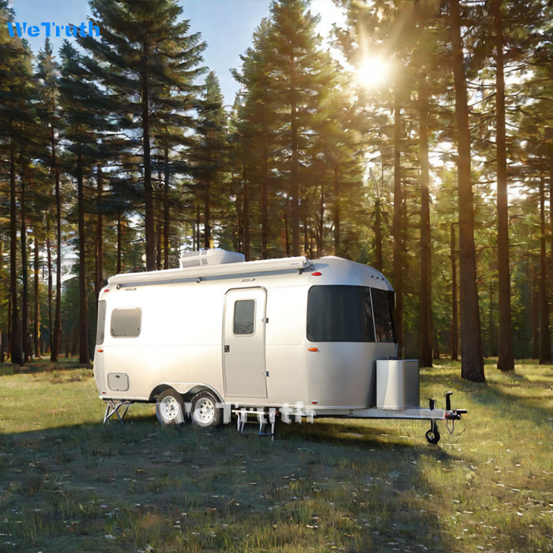 Outdoor wetruth Aluminium travel trailers legal registration Off Road Camper Stainless Steel camp let trailer for sale